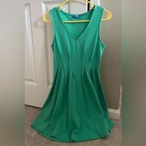 Seafoam green V neck dress, like new